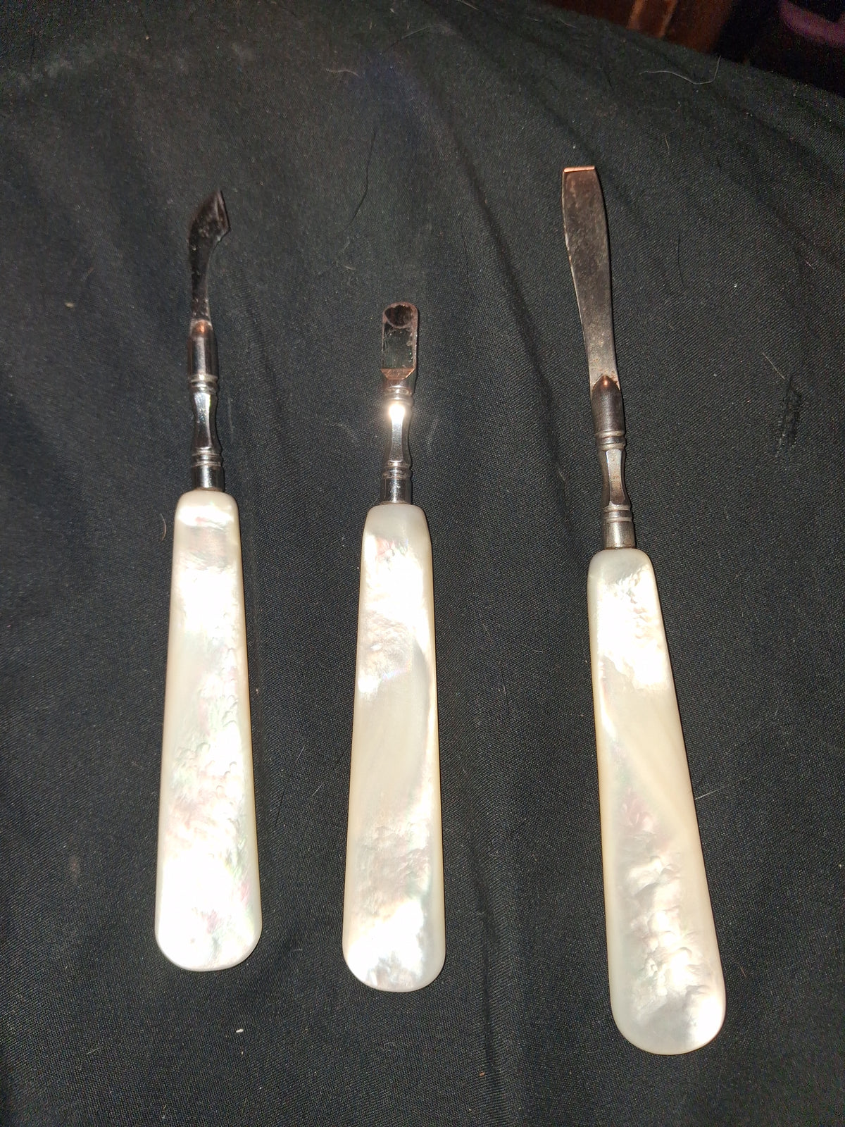 Vintage Mother-of-Pearl Manicure / Vanity Set (3 Pieces)