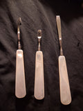 Vintage Mother-of-Pearl Manicure / Vanity Set (3 Pieces)