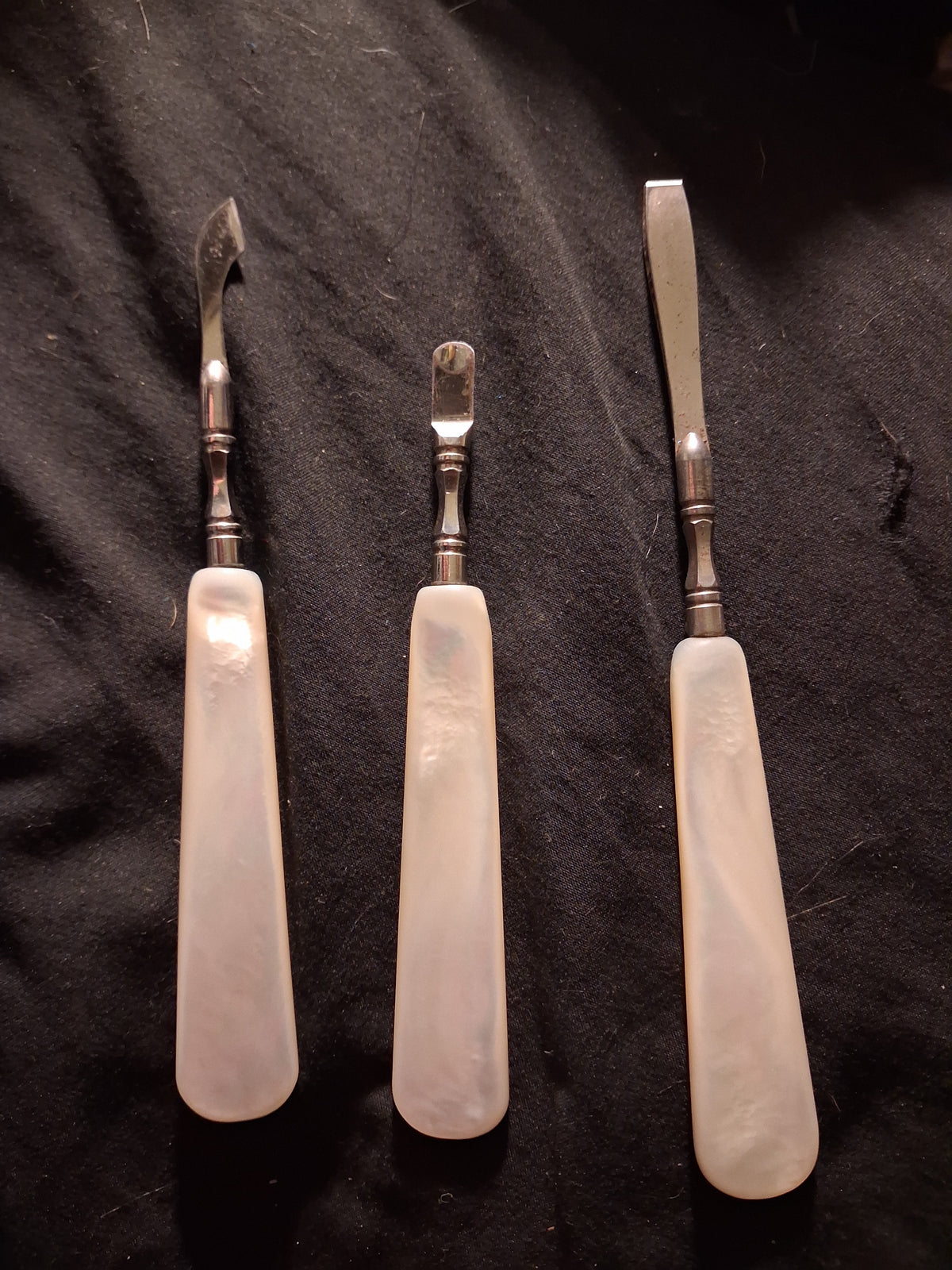 Vintage Mother-of-Pearl Manicure / Vanity Set (3 Pieces)