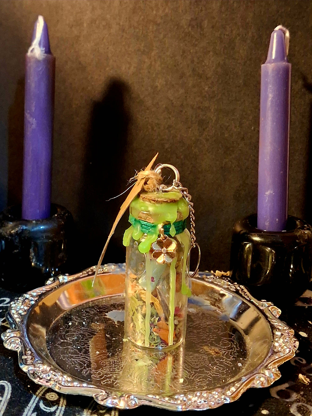 Pocket Luck Intention Jar | Handcrafted Spell Jar with Healing Crystals & Herbs