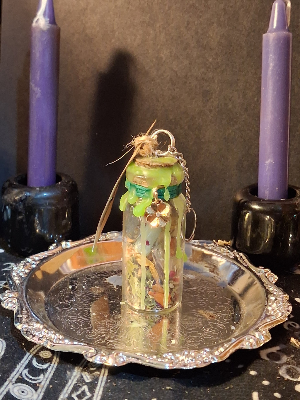Pocket Luck Intention Jar | Handcrafted Spell Jar with Healing Crystals & Herbs