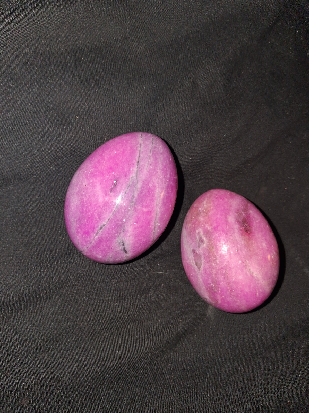 Polished Gemstone & Marble Decorative Eggs – Natural Stone Carvings (Assorted Colors)
