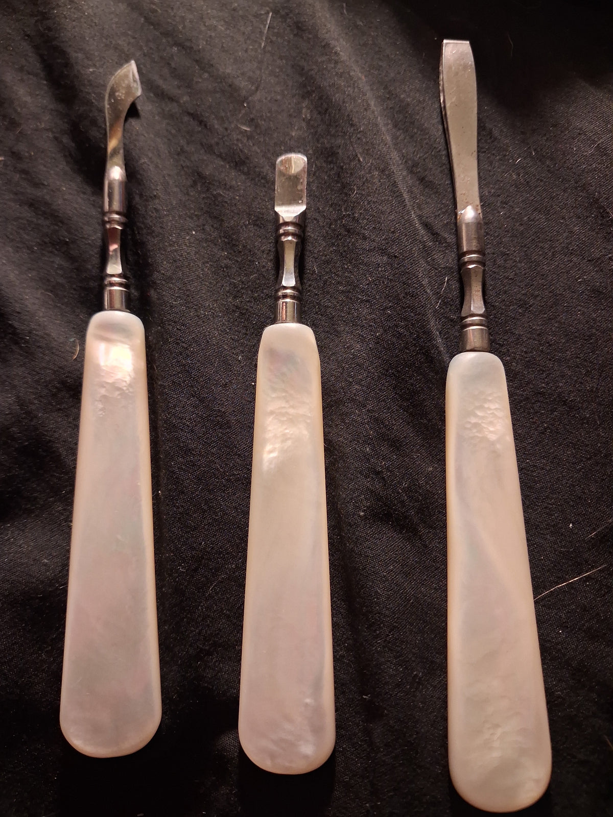 Vintage Mother-of-Pearl Manicure / Vanity Set (3 Pieces)